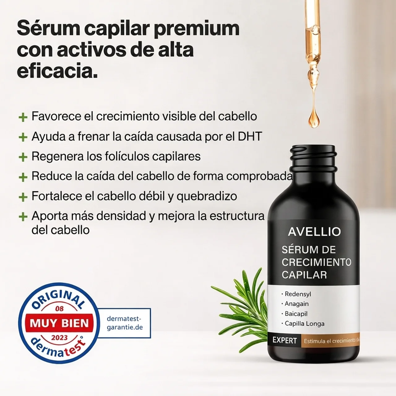 Sérum capilar de romero